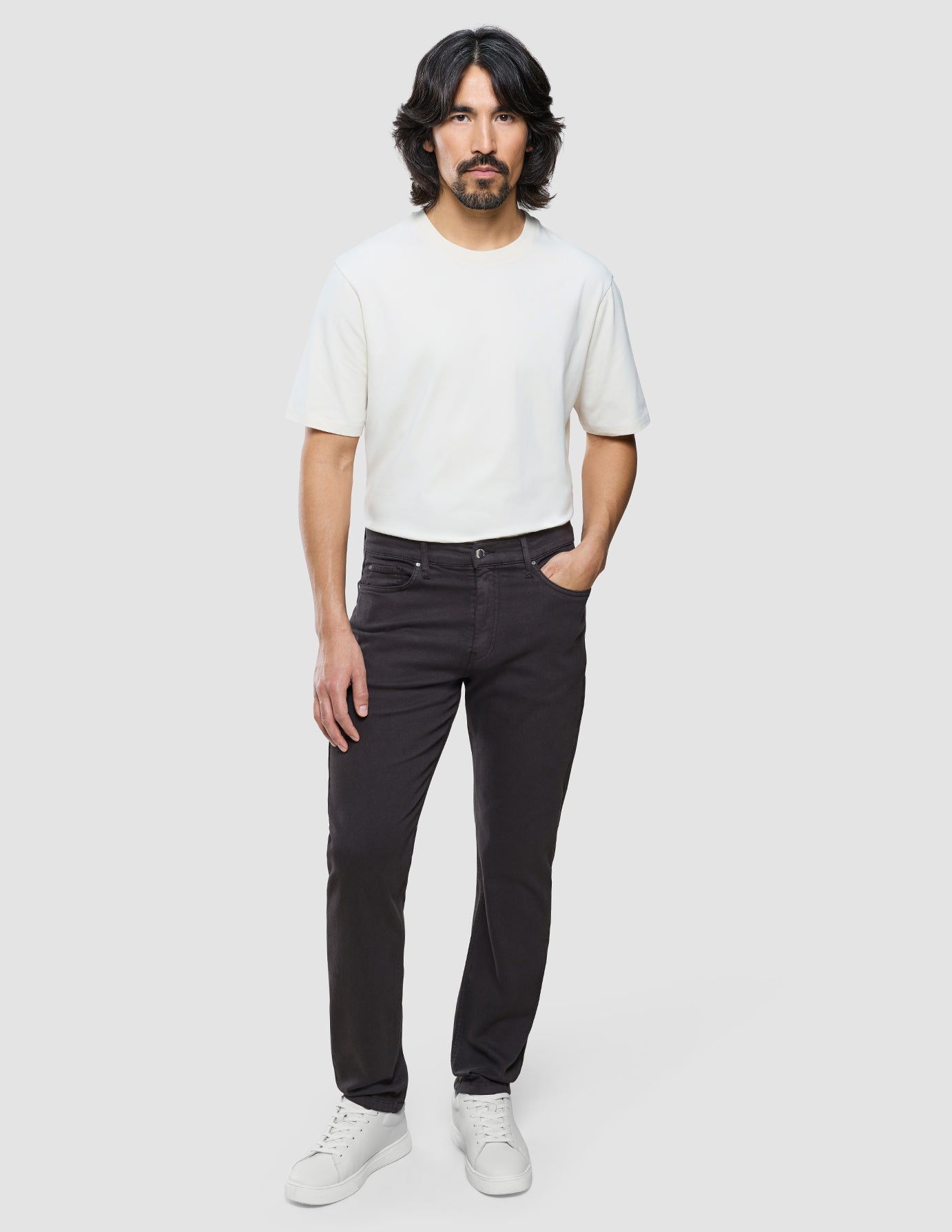 Classic 5-Pocket Pants Slim Dark Brown
